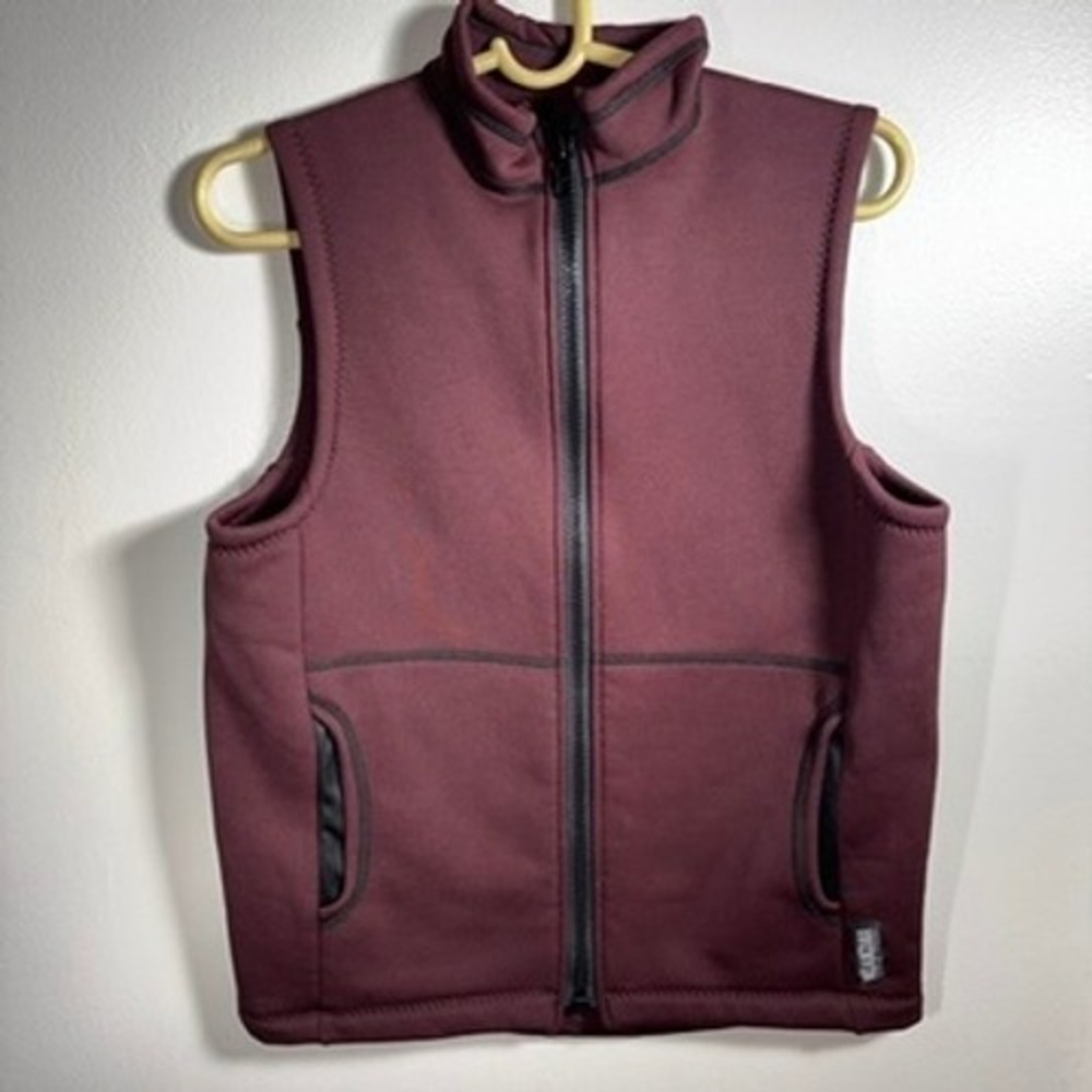 Melanzana Hardface Wind Grid Vest Mens Sz S Maroon Full Zip Colorado Gorpcore